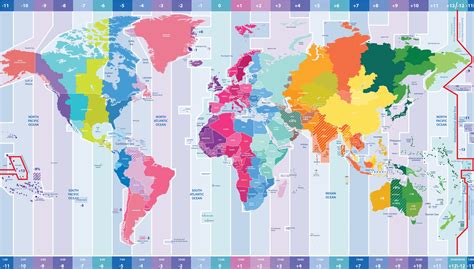 les fuseaux horaires du monde.